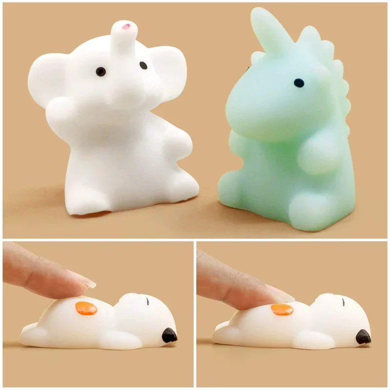 10-5PCS Mochi Squishies Kawaii Anima Squishy ของเล่นเด็ก Antistress Ball Squeeze Party Favors ความเครียดบรรเทาของเล่นวันเกิด