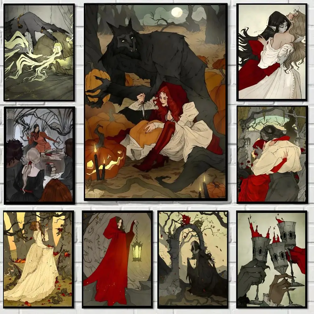 Artist A-abigail Larson Poster Self-adhesive Decal Living Room Bedroom Party Bar Decor Moisture-proof Fade-resistant