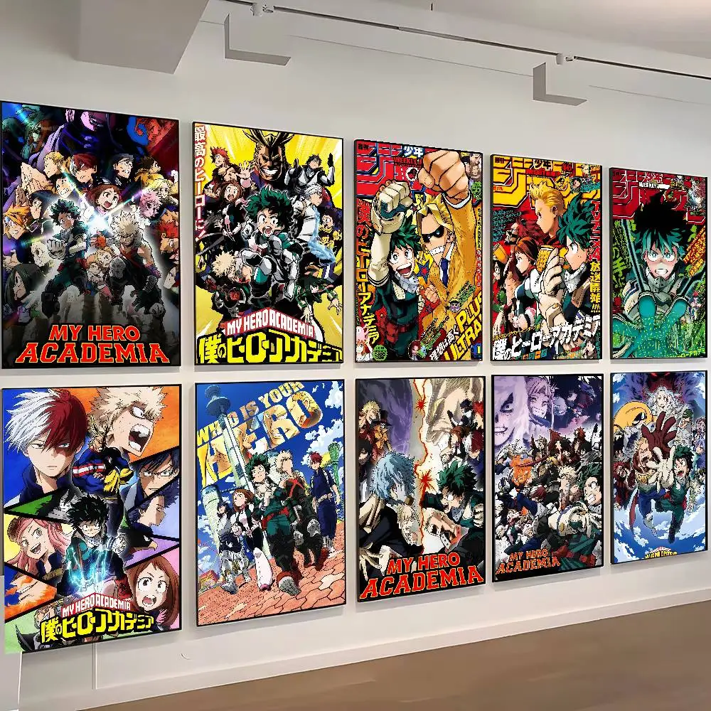 Poster, dekorative Gemälde, Studie, Schlafzimmer, Bar, Hintergrund, Wandgemälde, Geschenke, 1 Stück, My Hero Academia Anime