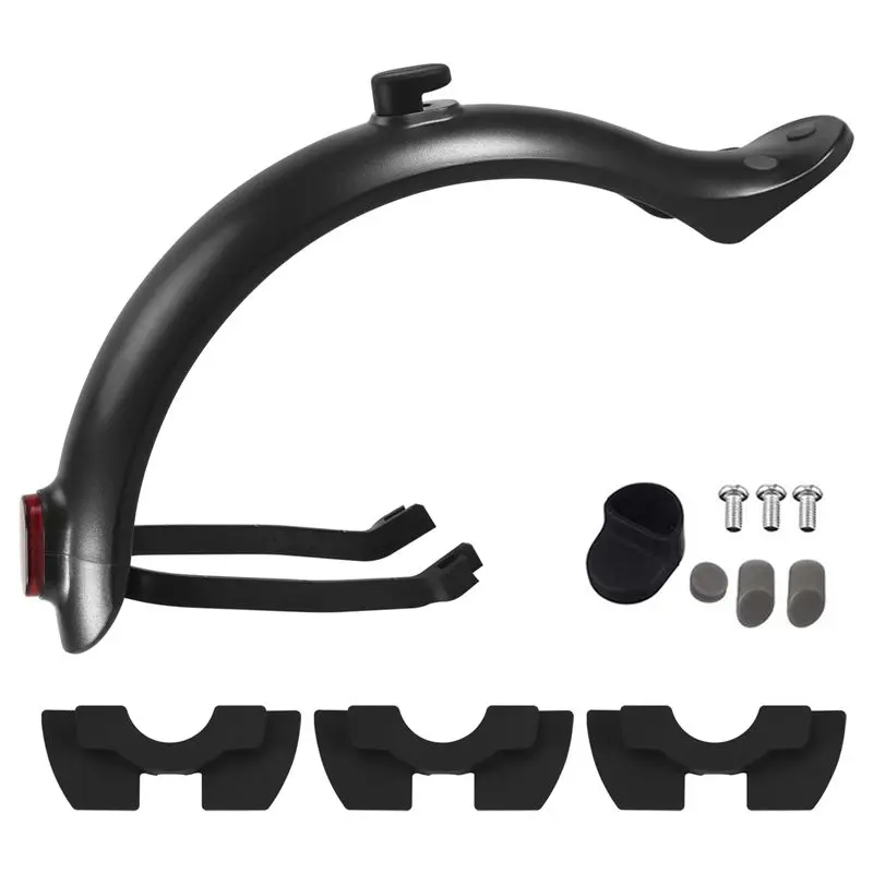 RTENTE-Rear Mudguard And Bracket Accessory With Taillight For M365/M365 Pro Scooter With Screws And Screw Caps
