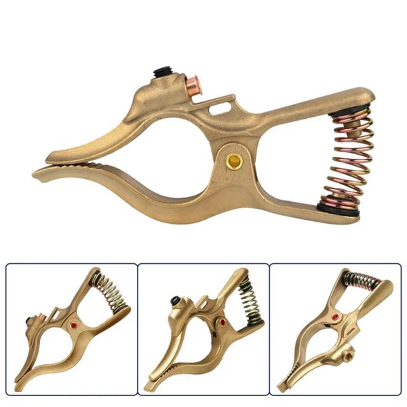 A93E-para máquina de soldadura Compatible con abrazadera de tierra estilo T de alta resistencia 500A cobre lleno para diseño de soldadura con resorte