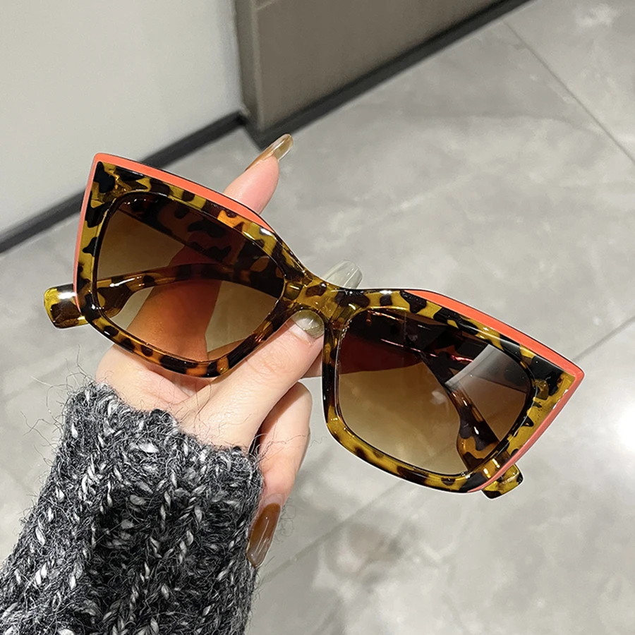 Patchwork Fashion Square Sunglasses Women Brand Designer Irregular Vintage Vintage Shades Men Travel Sun Glasses Beach Sunnies