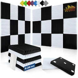 Acoustic Panel 6/12/24 Pcs, Soundproofing Panels Acoustic Treatment Noise Insulation For Home Studio Sound Absorbing Wall