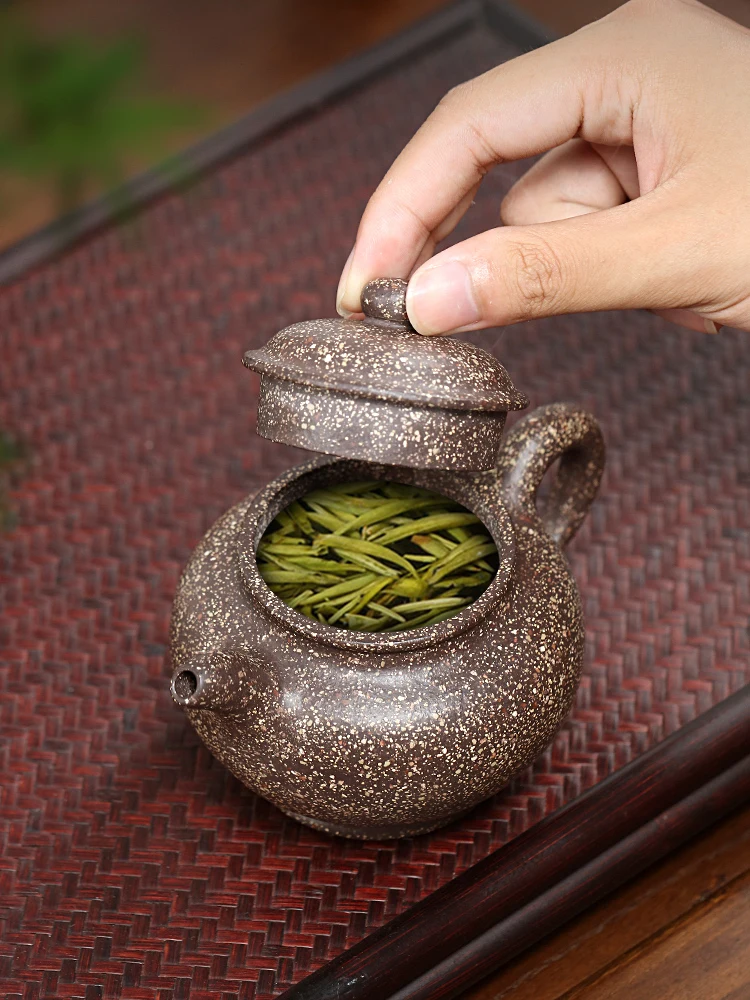 [Snow Iron Sand] Canghu Tianxia Symbiosis Mineral Snow Sand Yi Purple Clay Pot Pure Handmade Picking