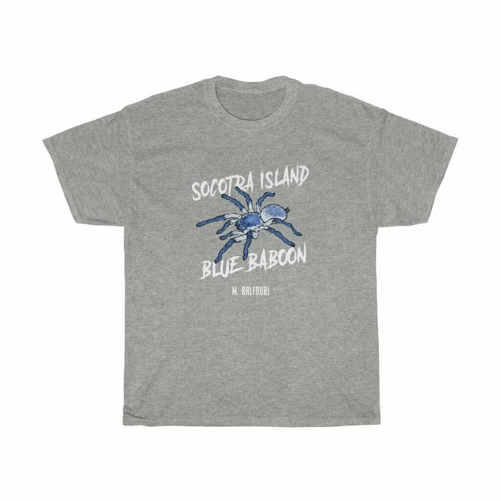 Socotra Island Blue Baboon Tarantula Funny Insect Spider Mens T-Shirt Summer Cotton Short Sleeve O-Neck Unisex T Shirt New S-3XL image 4