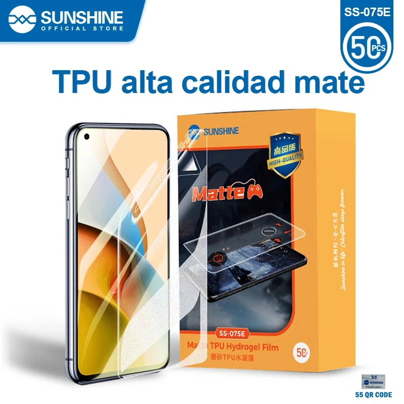 Imagem -05 - Sunshine-tpu Filme Flexível Hidrogel para Máquina de Corte Ss075b 075e 075s Protetor de Tela de Privacidade com 55 Tempo de Corte 50 Pcs