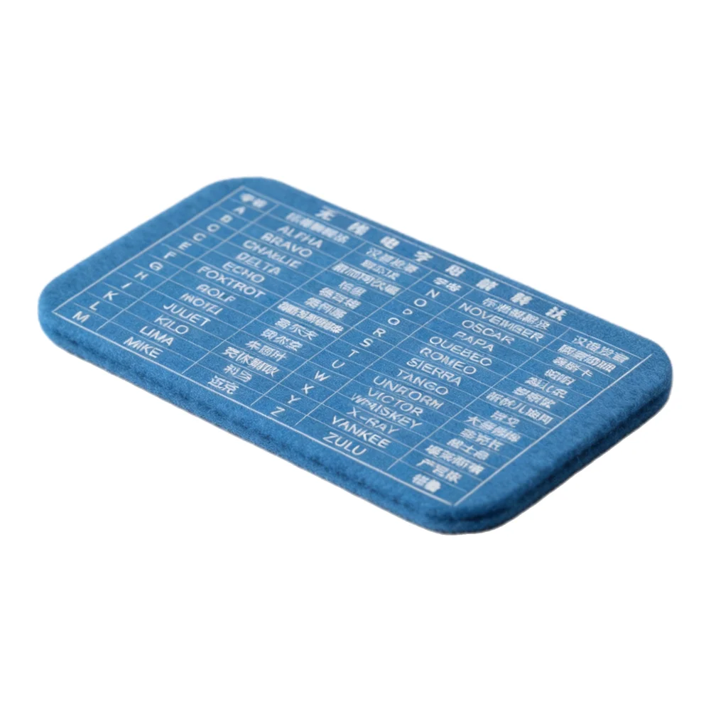 Innovative Aluminum Training Card for Morse Code Learning with Compact Design for Radio Communication Practice