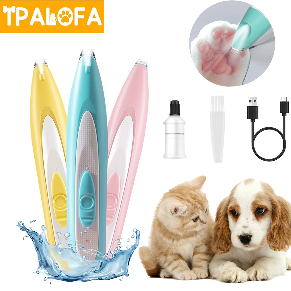 

Pet Dog Electric Hair Clipper with LED Lamp Groomer Trimmer Cat Dog Face Foot Ear Hip Paw Shaver USB Charging Pet Grooming Tools