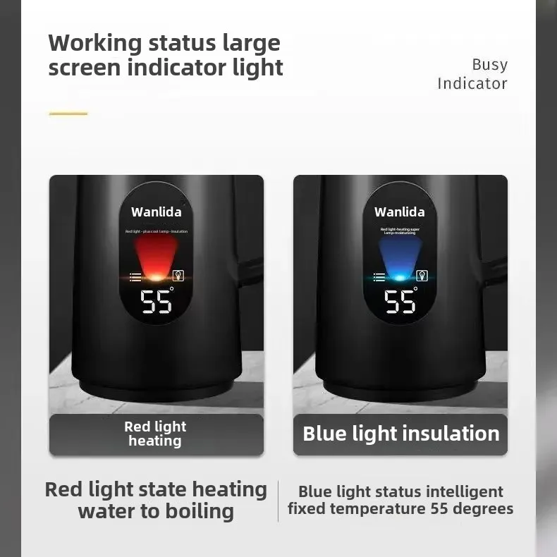 Wanlida 3.0L Electric Kettle High Capacity Fast Boil Water Dispenser Dormitory Automatic Power Interruption Resistant Water Heat