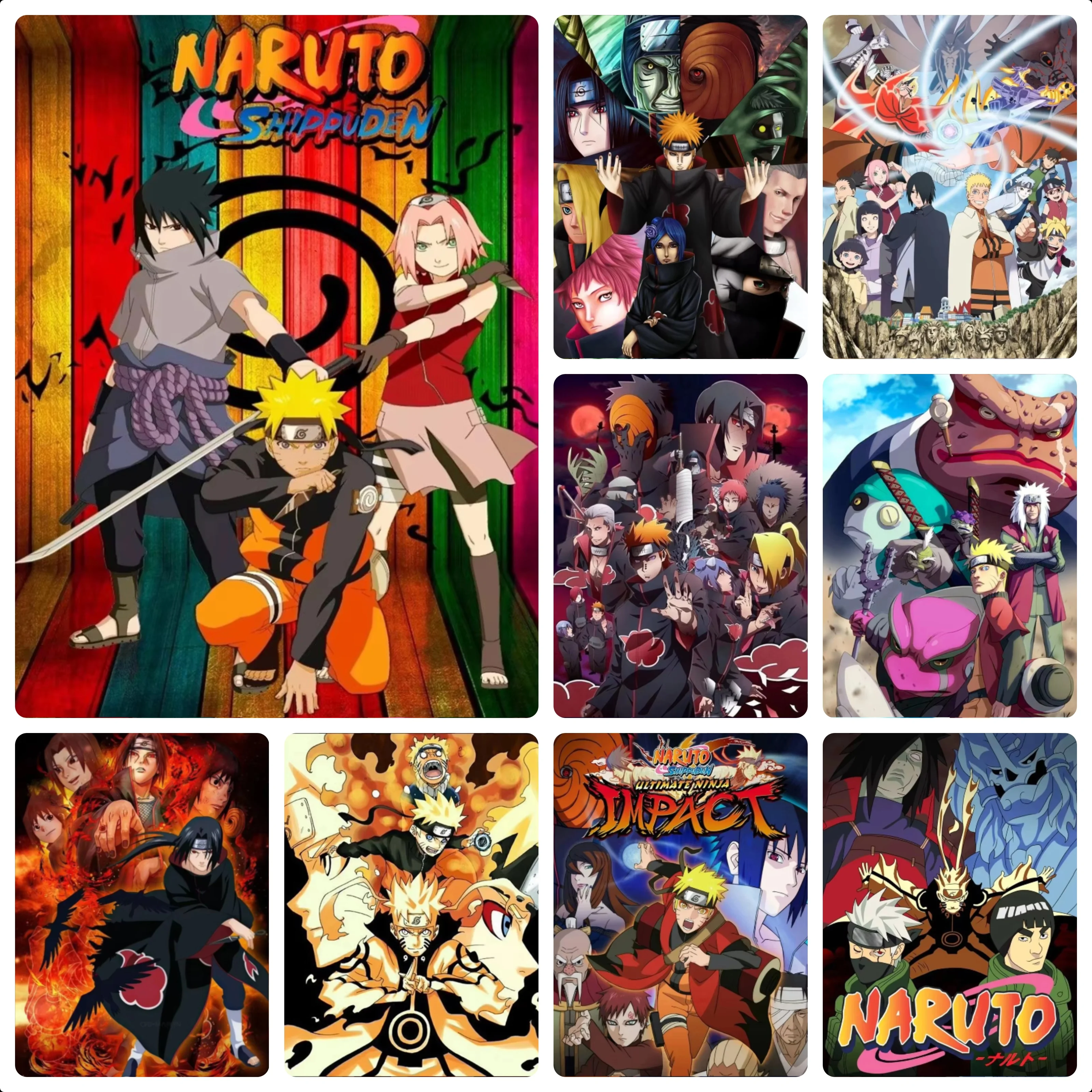 Japanese Cartoon Naruto Anime Character Jigsaw Puzzles 500/1000/1200/2000PCS Handmade Art Exquisite Home Decor Gift No Frame
