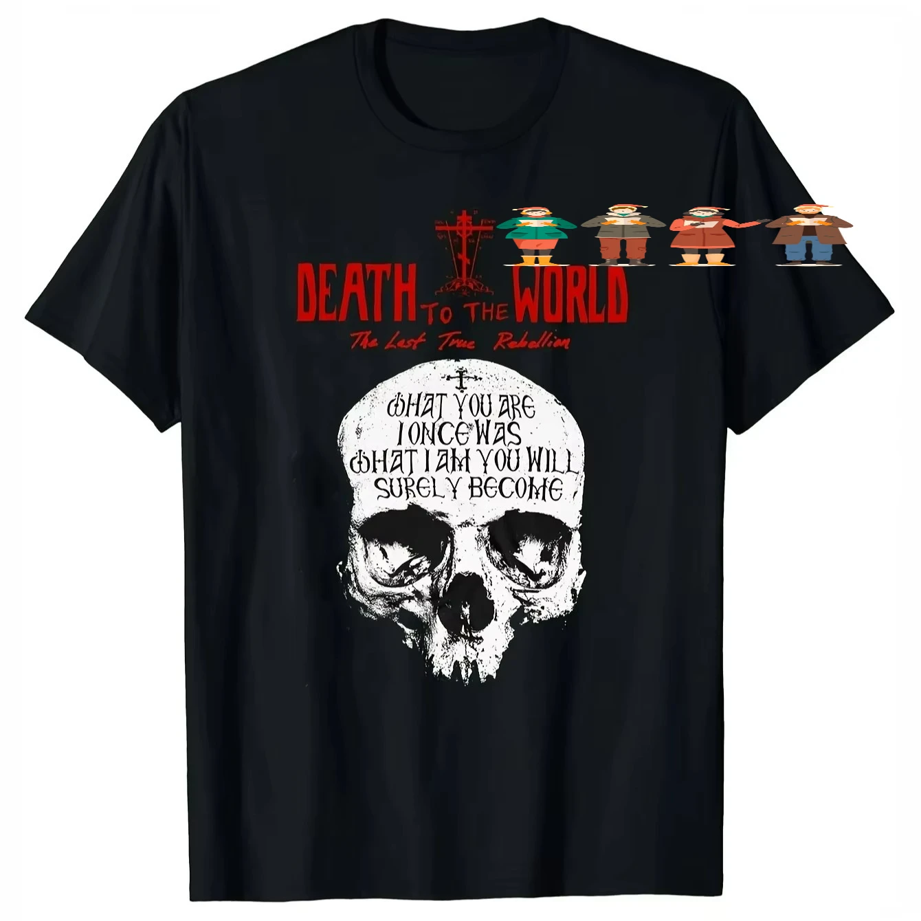 Russian Orthodox Skull & Cross Religious Slogan T-Shirt 100% Cotton O-Neck Short Sleeve Summer Casual Mens T-shirt Streetwear