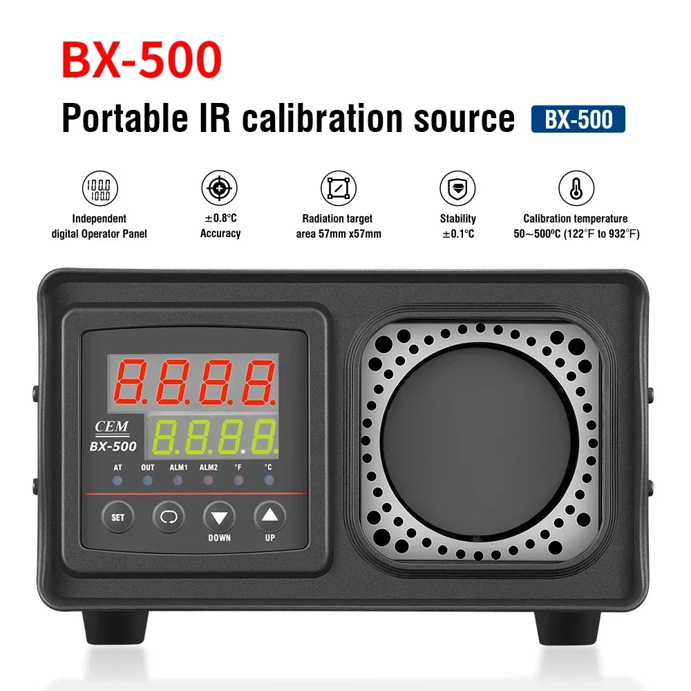 Infrared Thermal Imager BX-500 Accuracy Industrial Portable IR Temperature Calibrator 50ºC ~ 500ºC/ 122ºF ~ 932ºF Thermometer