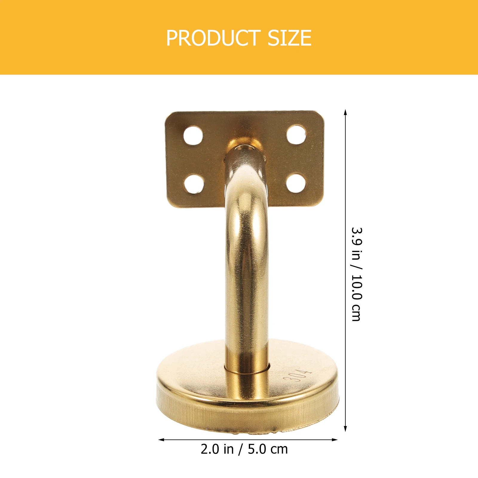 

2 Pcs Staircase Handrail Bracket Braces Brackets Deck for Stairs Indoor Stainless Steel Hardware Railing