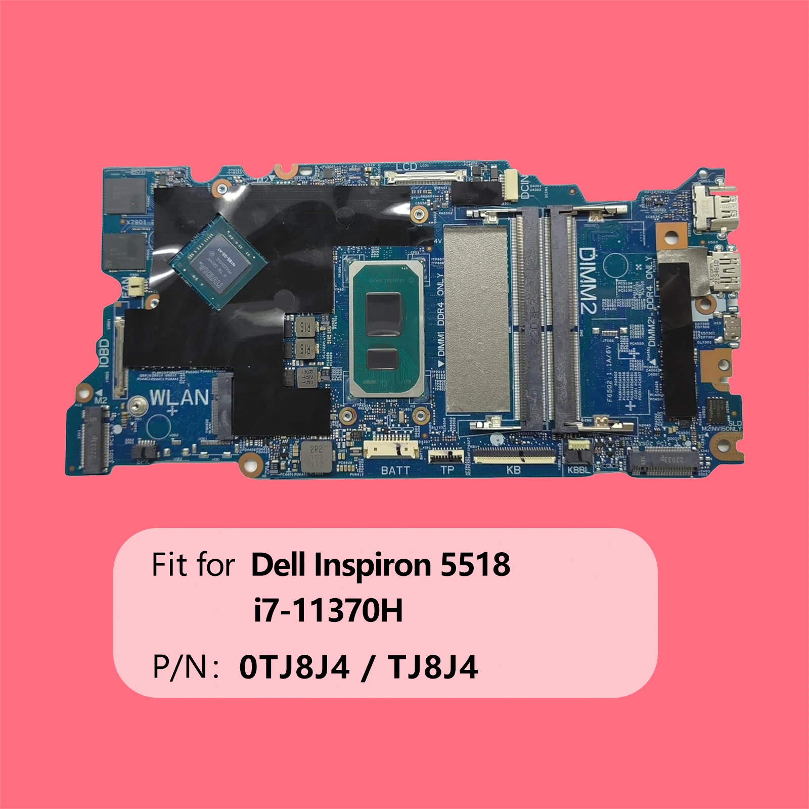 

Материнская плата ноутбука 213109 -1 Cyborg-N15 TGL Новый PD для системной платы Dell Inspiron 5410, процессор i7-11370H MX450 2G VRAM 0TJ8J4