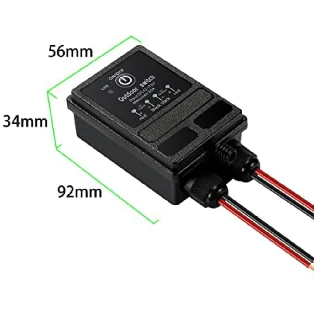 Wireless Remote Control Relay Switch 12V 40A IP65 Waterproof For Lights Motors Fans High Power RF Receiver Controller Kit