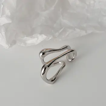 龐克金屬雙層耳夾耳骨夾,女士無耳洞幾何線耳環,環繞式耳夾,時尚派對飾品 8 最佳銷售 氣袖 - №2