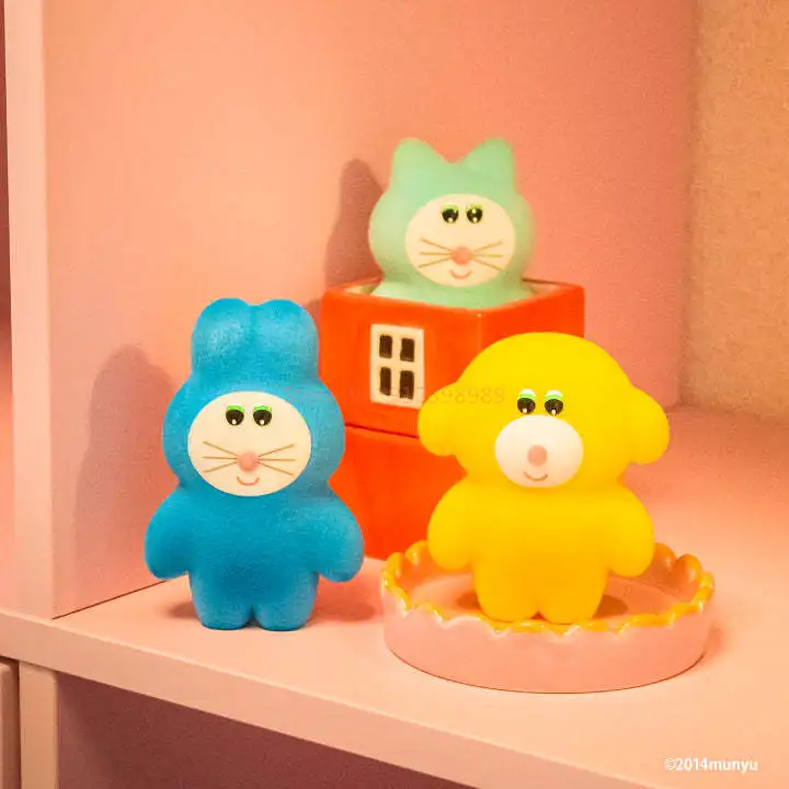 Disponibile Kenelephant Baffi originali Coniglietto Topo Floccato Peluche Action Figure Ornamenti Collezione Decorazione Modello Regali