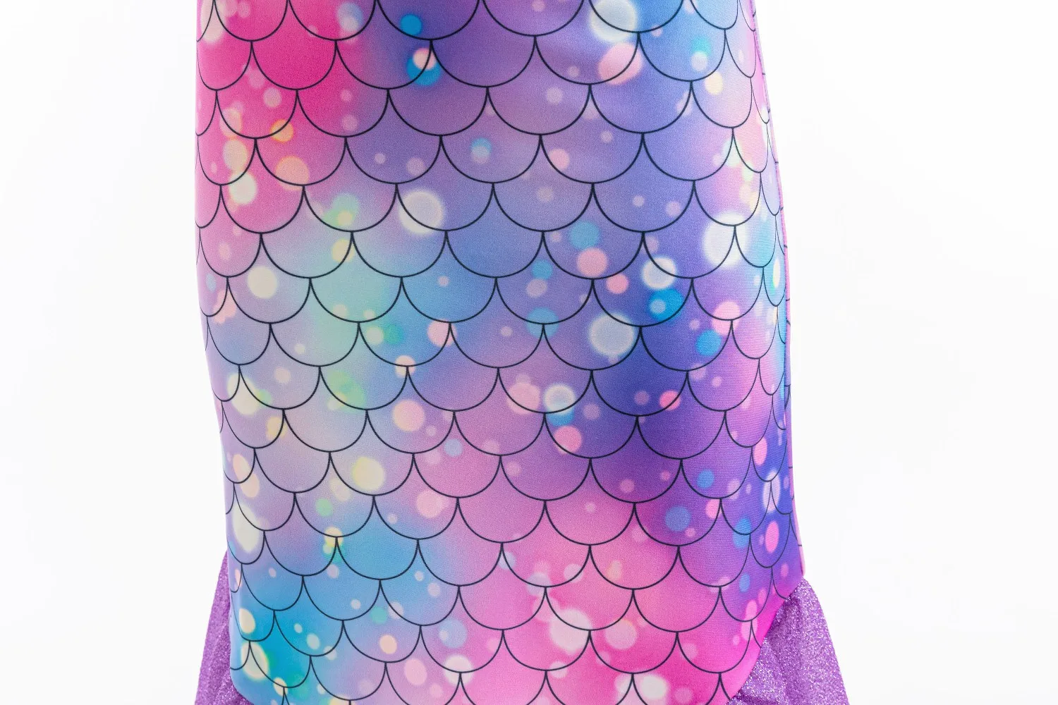 Mädchen Meerjungfrau Prinzessin Verkleidungskleid Ombre-Schuppen-Pailletten Meerjungfrauenschwanz-Kleid mit Accessoires für Kinder Halloween Cosplay Geburtstagsparty – Detail 8