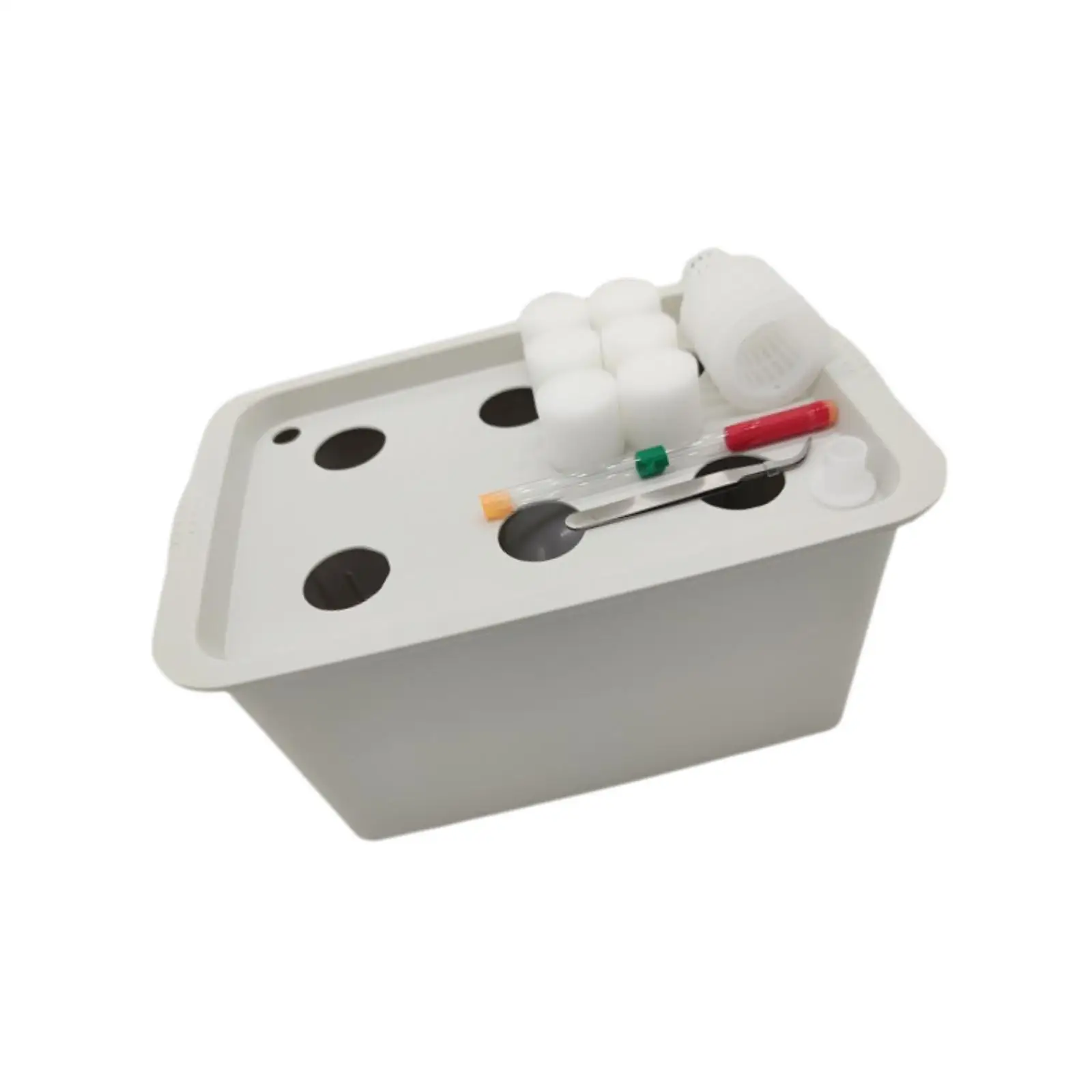 Compact Hydroponic Growing Box Plastic Cabinet Planter Soilless Cultivation Kit for Seedlings Herbs and Greens