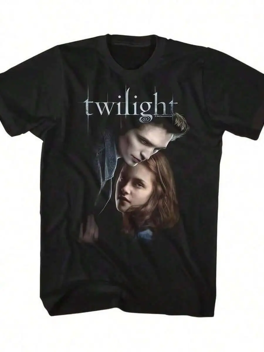 T Print ,Graphic-Cotton Tees Plus, Cartoon Round Neck Short Sleeve, Men Size Twilight Graphic Tee For Mencasual 100% Cotton