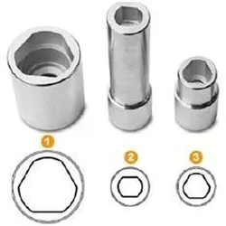 Soquete Multi-Dentes Triangular e Porcas Ferramenta, VE Bosch Fuse Board, Bomba de Injeção Diesel, 1/2 Pcs, 3 Pcs