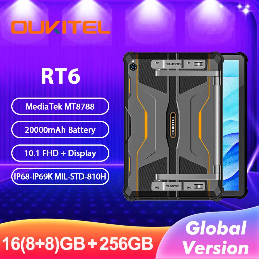 Global Version Oukitel RT6 20000mAh Rugged Tablets 10.1