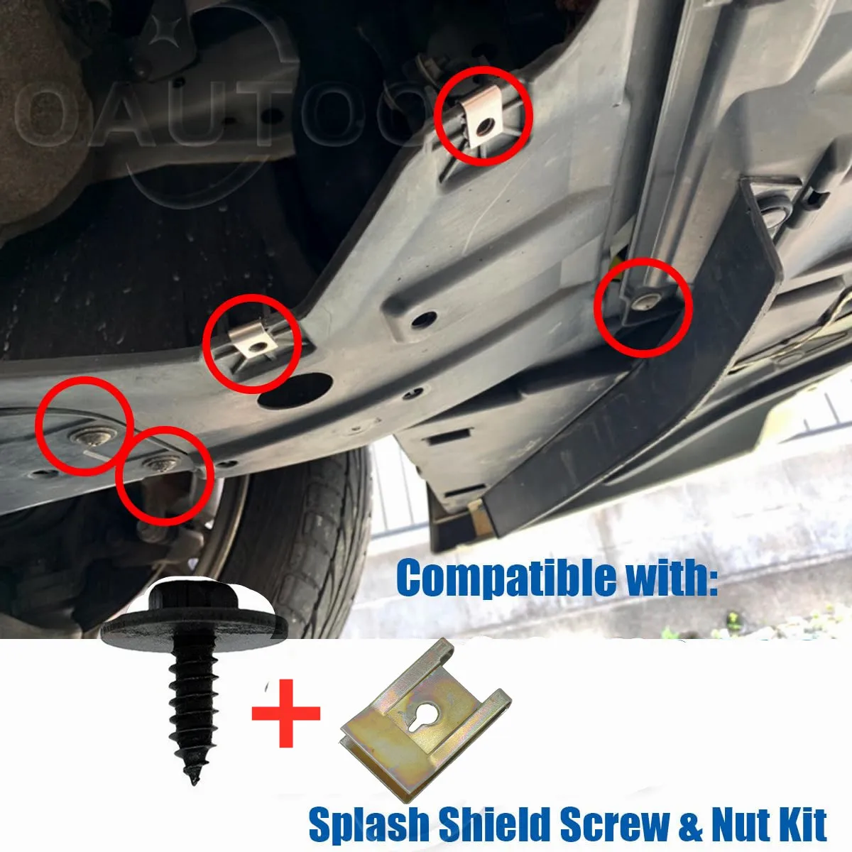 40pcs Car Engine Shield Bumper Guard Cross Screws Chassis Clip Metal Nut Screw Washers U-Nut Clip for BMW E46 E92 E90 F10 E71