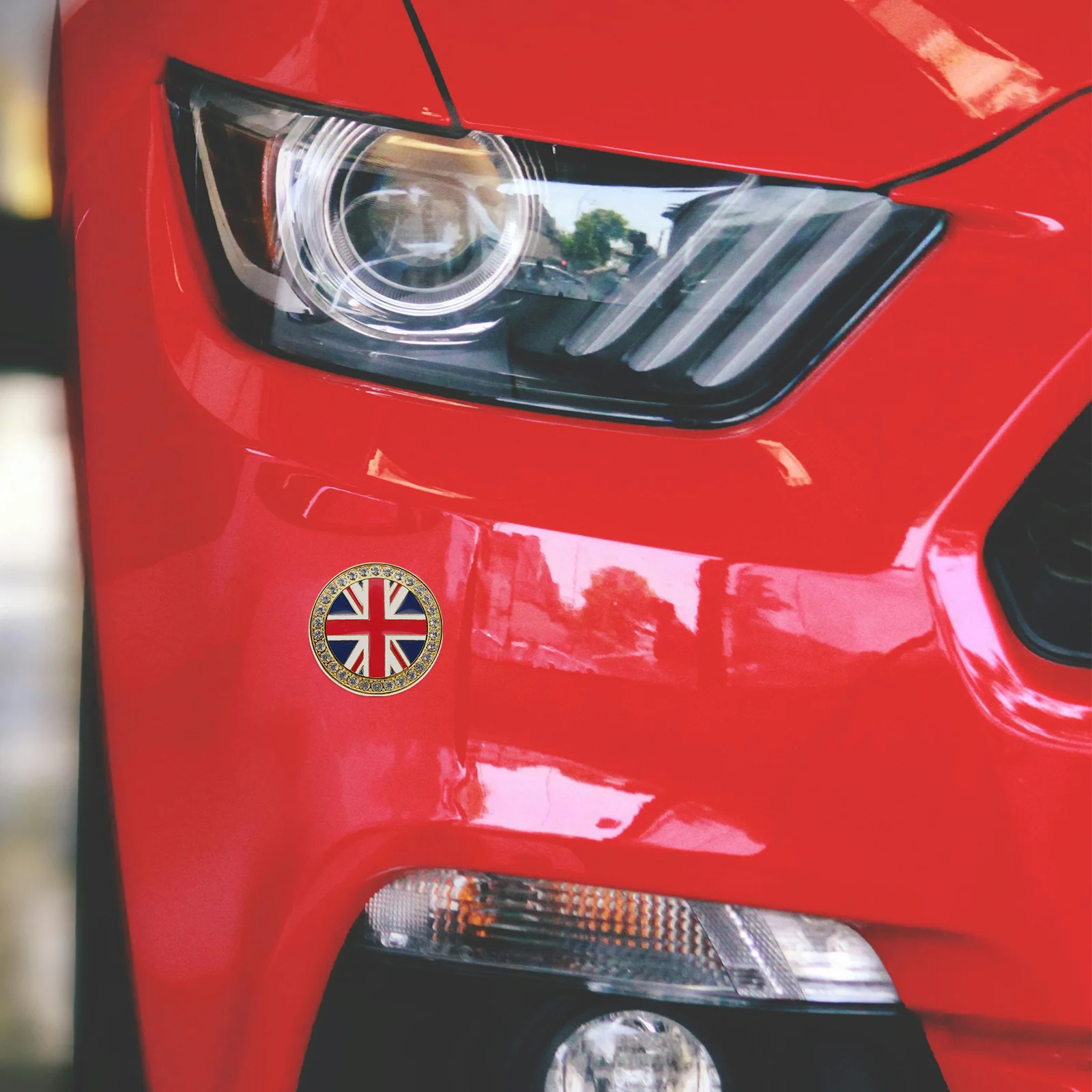 

British Flag Car Sticker Rhinestone 3D Metal Auto Body Decal Bling Bumper Door Window Decoration Durable Vehicle Exterior