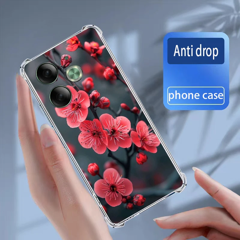 لحالات Tecno Pova 6 Pro غطاء ناعم من السيليكون الشفاف من مادة TPU جراب هاتف Coque Capa Bumper