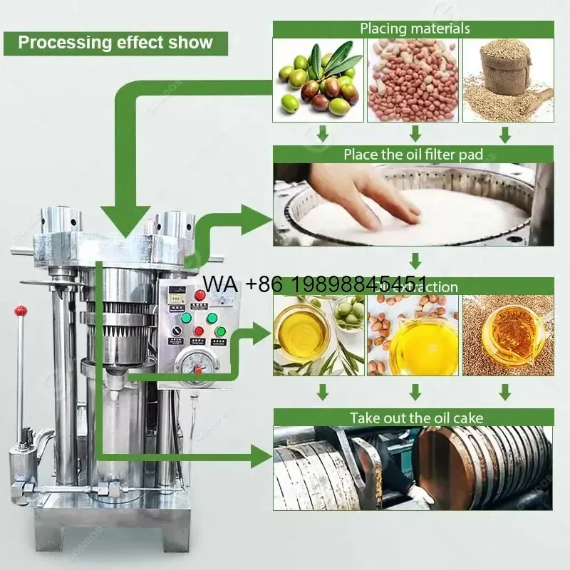 Wmwmnu for Hydraulic Press Oil Small Manual Macadamia Oil Extractor Pressure Press for Avocado Oil