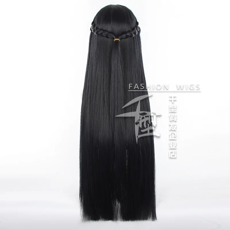 Hoshimi Miyabi Cosplay Wig Game Zenless Zone Zero Long Black Heat Resistant Synthetic Hair Anime Party Wigs