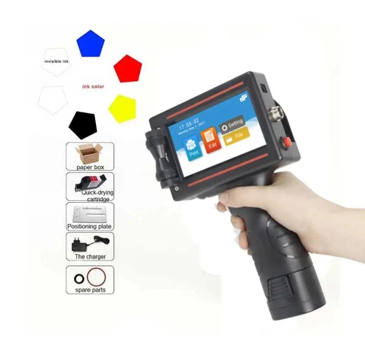 מכונת ייבוש מהירה דו מימדית קטנה נייד מדפסת מכונת ייבוש מהירה לאריזת פלסטיק שקיות בקבוקים