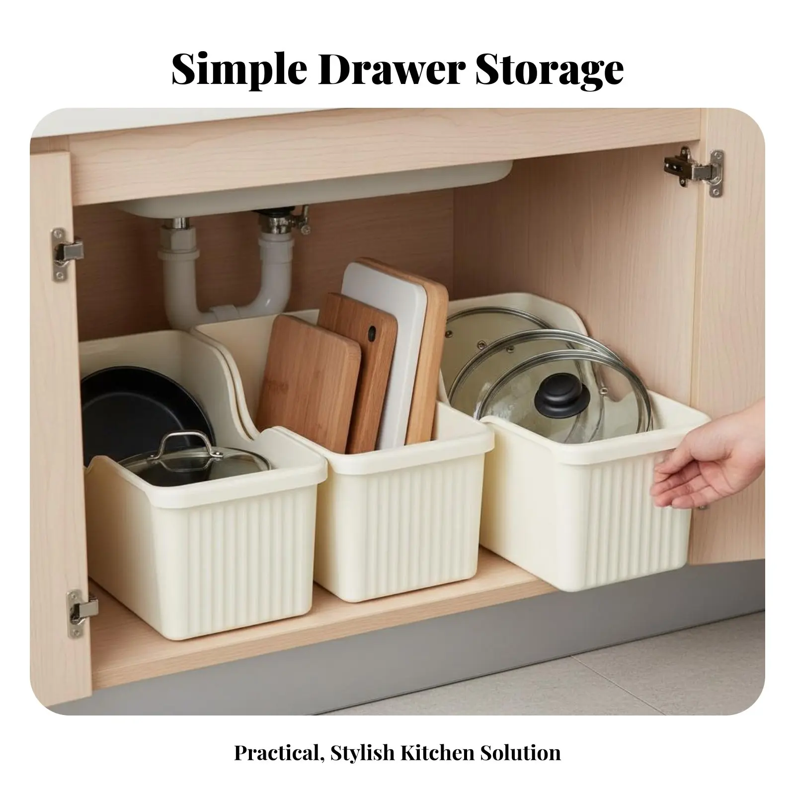 

Rolling Under-Sink Rack With Casters Rolling Organizer Wheeled Design Multi-Functional for Families, Cleaning Aficionados