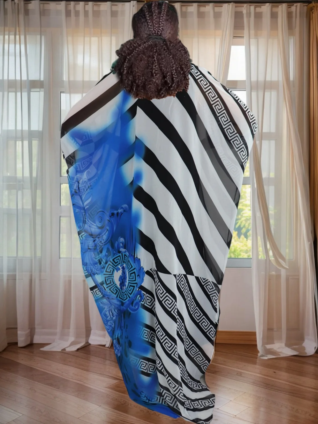 بالإضافة إلى حجم فضفاض عارضة أزياء بوهو ماكسي اللباس عطلة عطلة وتتسابق فساتين حزب القفطان #5