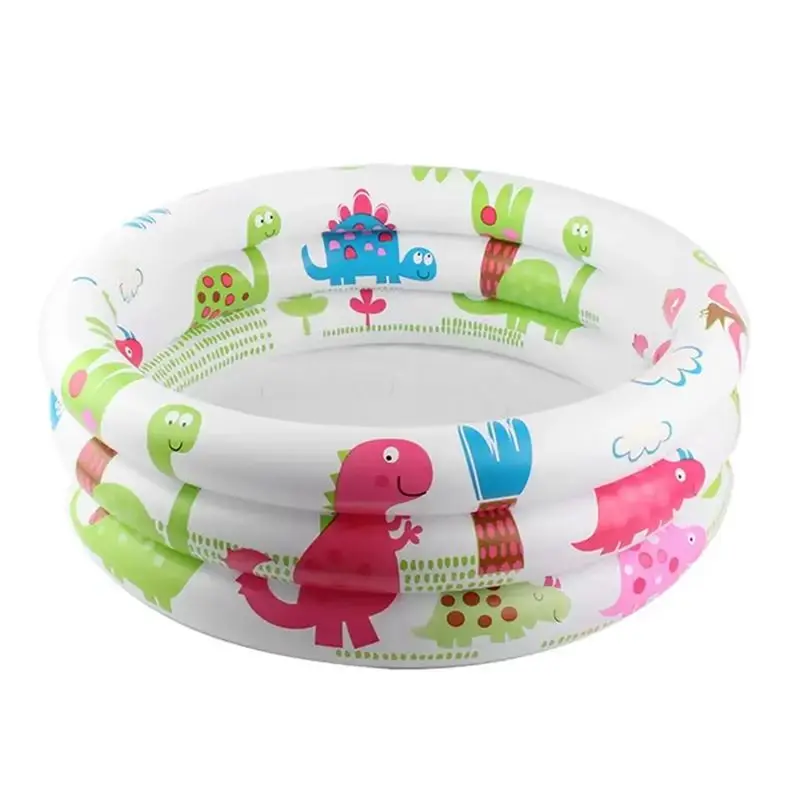 

New Round Inflatable Baby Pool With Cartoon Dinosaur Design, Portable Toddler Swimming Pool For Outdoor Play