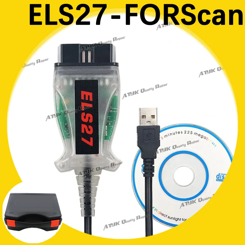 

els27 FORScan V2.3 диагностический кабель OBD2 сканер ремонт оборудования инструменты для проверки ELS27 forscan V2.3 тюнинг авто кабельный инструмент автомобиль