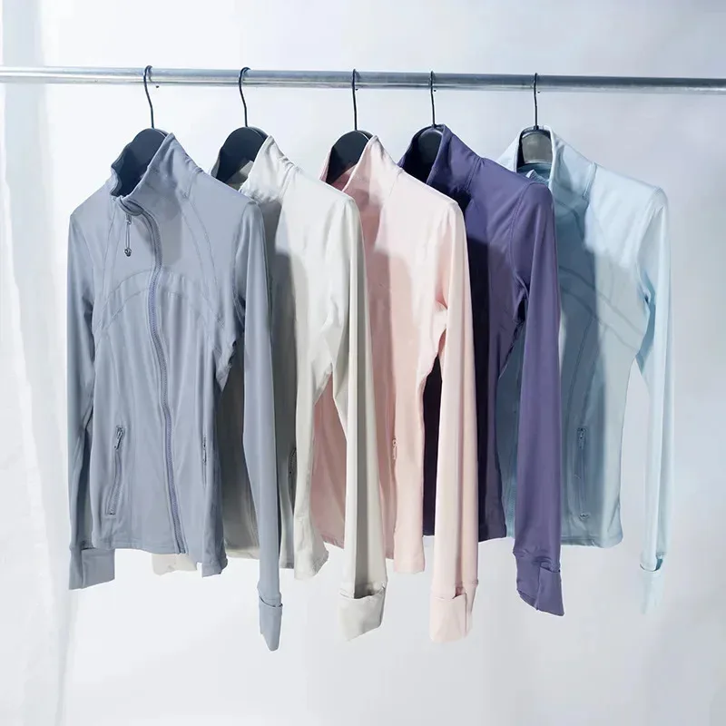 

2026 Third Generation Casual Sportswear Ladies' Yoga Clothes Soft Top Breathable Meshless Stand Collar Jacket Fitness Sportswear