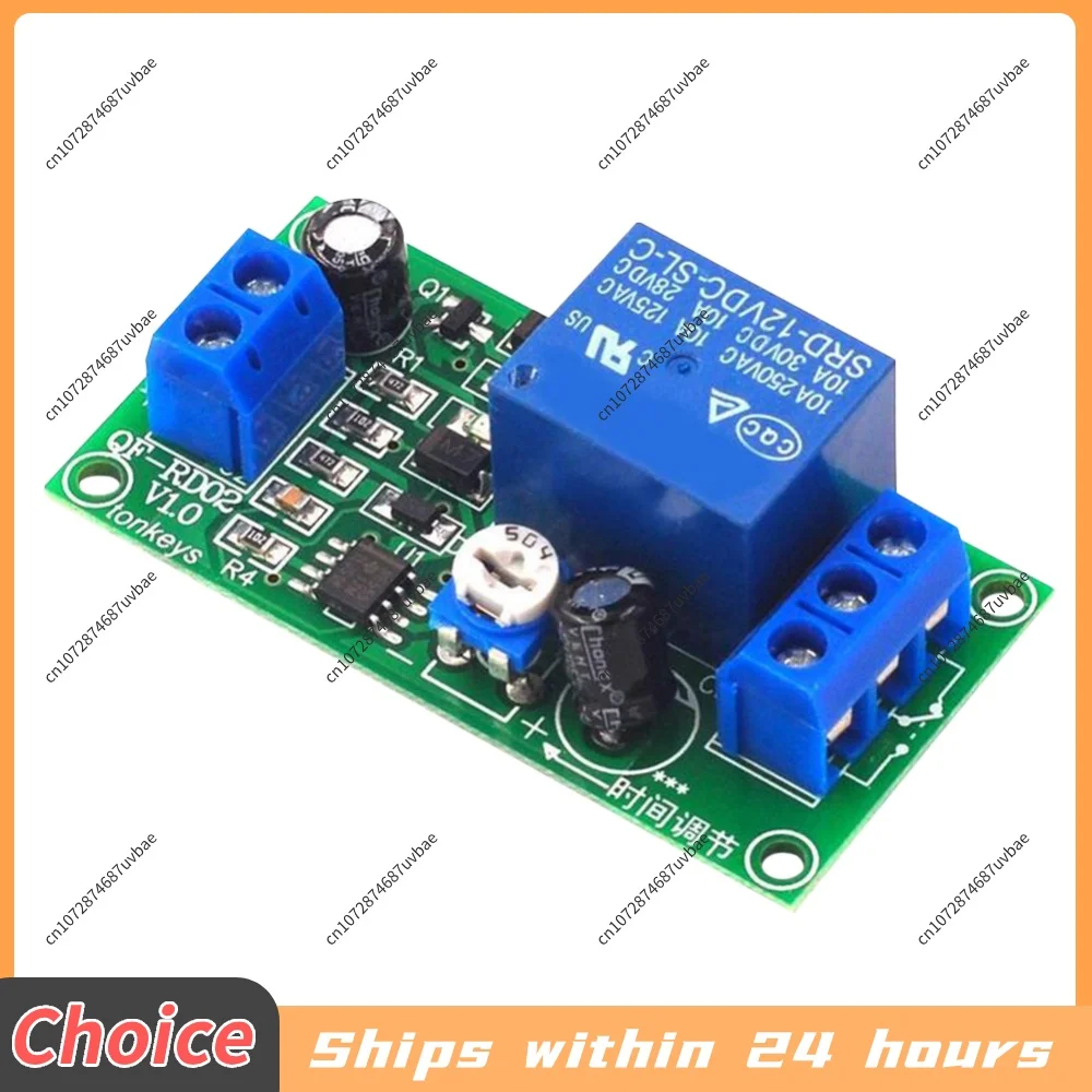 Delay Relay Module Time Adjustable Timer Relay Control Switch Board 12V DC Cycle Delay Timer Control Off Switch