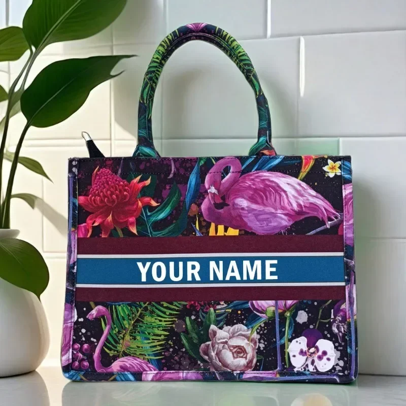 Bolsa de lona personalizada de alça superior para mulheres, grande capacidade, design de ombro único, alta qualidade