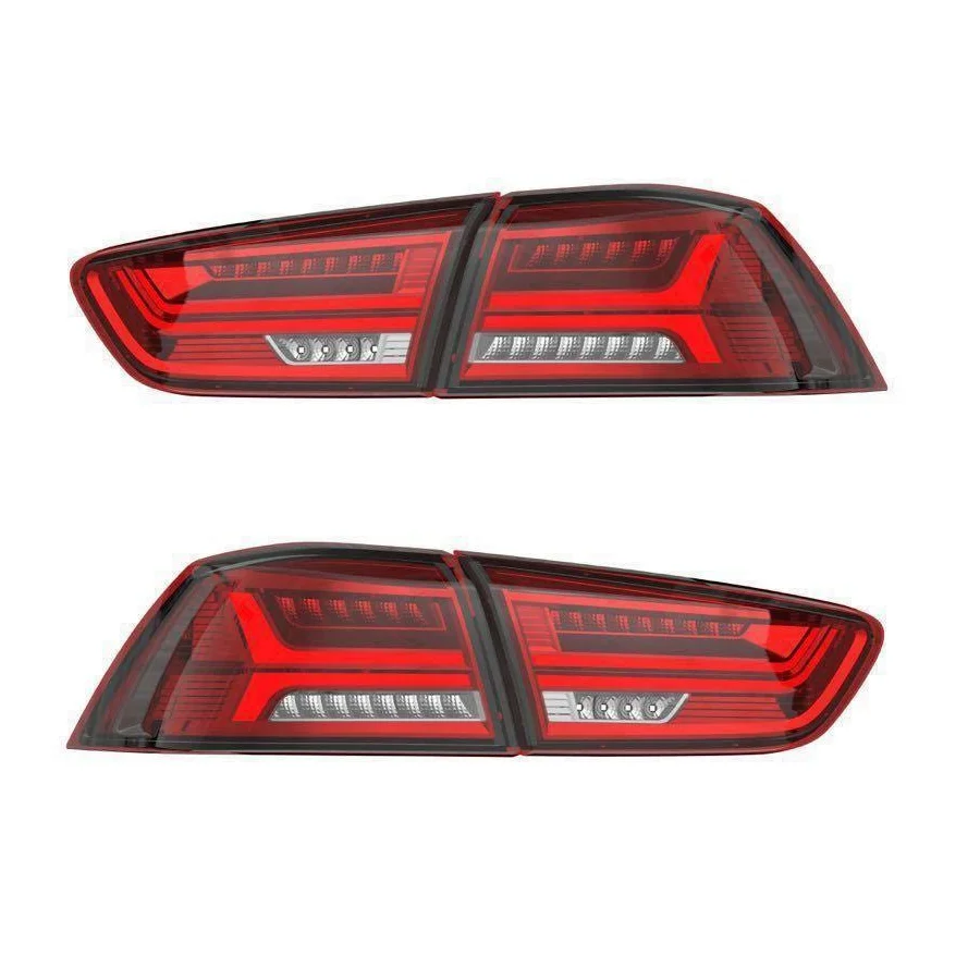 A Pair Car Tail Light Assembly For Mitsubshi Lancer/EVO 2008-2017 LED Taillihgt Brake Light With Turning Signal Lightcustom