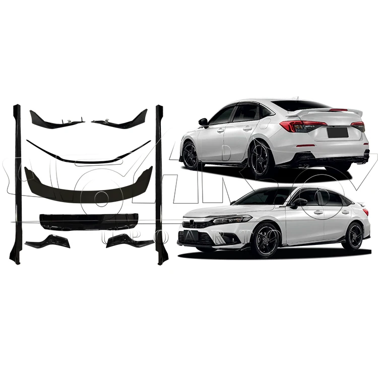 

Haosheng Upgraded Bodykit Hatchback Type R Body Kit ABS Carbon Fiber Looks Modulo Style Body Kits for Honda Civic 11th Gen 2022