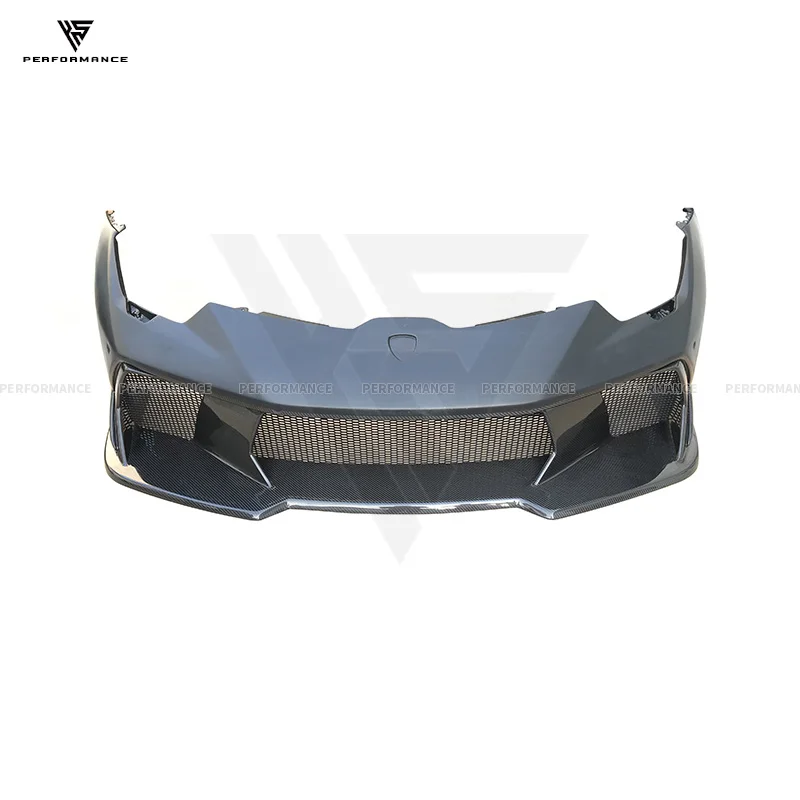 

Vorstein Style Half Dry Carbon Fiber Car Exterior Parts Front Bumper For Lambo Huracan LP580 LP610 2014-2018 Carbon Bumper