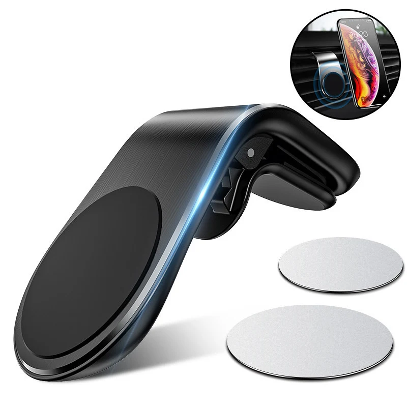 Magnetic Car Phone Holder Air Vent Clip Mount Universal Cell Phone Stand GPS Mobile Bracket For iPhone Samsung Huawei