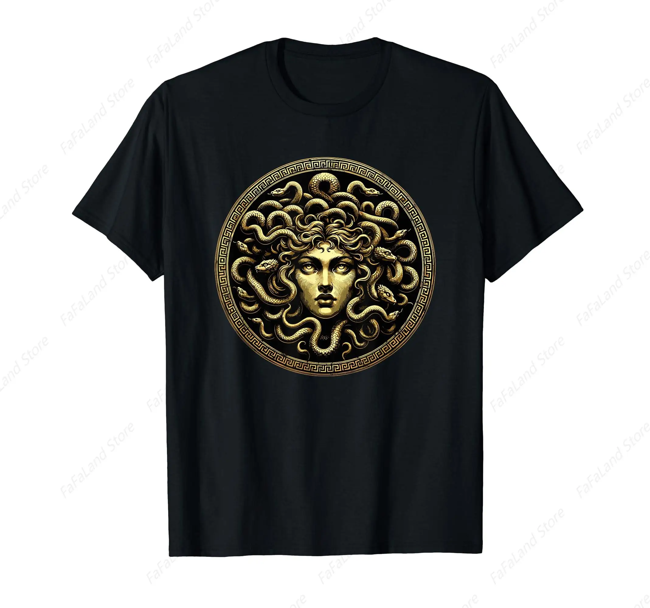 Medusa Head Myth Gorgon Snake Hair Greek Mythology Royal T-Shirt