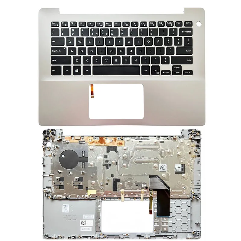 

New 14" For Dell Inspiron 14-5000 5480 5485 5488 (Silver) Palmrest with Backlit Keyboard