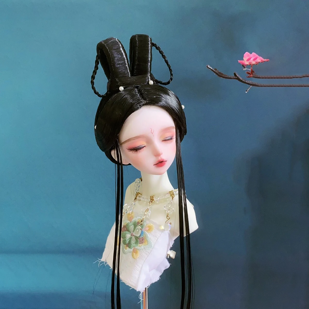 

1/4 1/3 Ancient Costume BJD Wig Doll Accessories Hanfu Antique Style Hair Retro Wigs For BJD/SD MSD SD13 Big Girl SSDF C2004