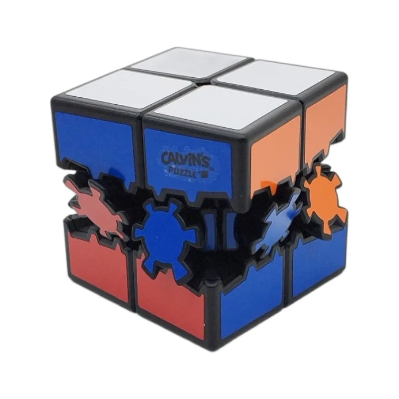 Cubo de quebra-cabeça de Calvin Bram & Oskar Gear 2x2 Cubo 2x2x2 Magico SpeedCube Brinquedos educativos