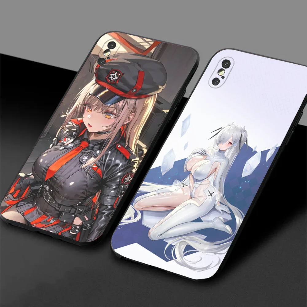 Goddess Of Victory NIKKE Phone Case For Samsung S24,23,22,30,21,10,9,Ultra,Plus,Lite,FE,5G Black Soft Case