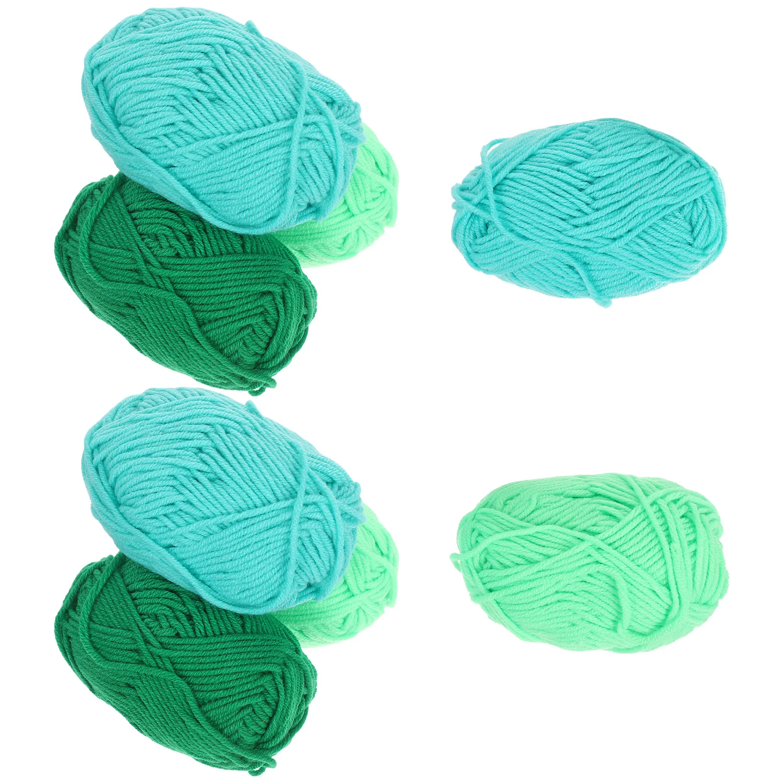 

8 Rolls Fancy Cotton Yarn for Knitting Crocheting Hand Sewing Multicolor No Fading Sturdy Stitch Definition Crafts