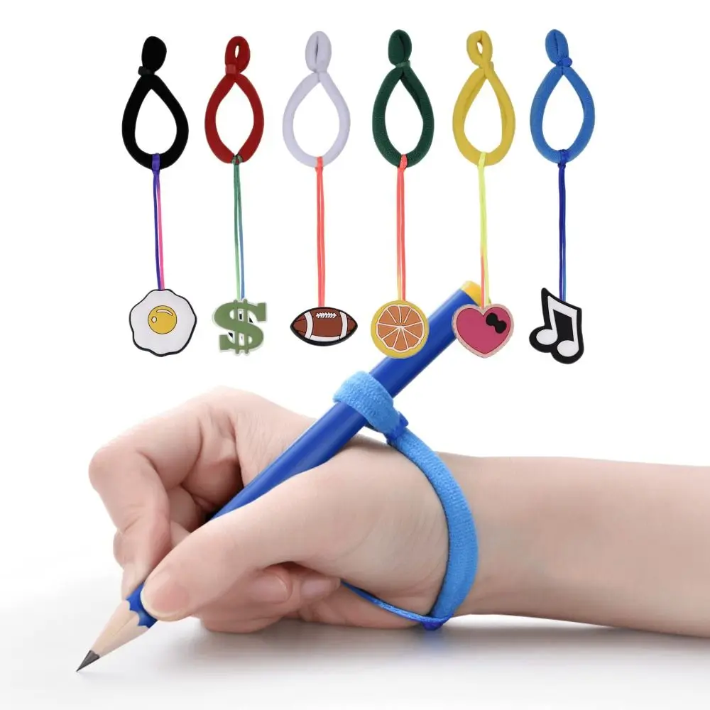 

6PCS Ergonomic Pencil Grips Portable Soft Students Learning Write Corrector Cartoon Shape Handwriting Aid for Handwriting
